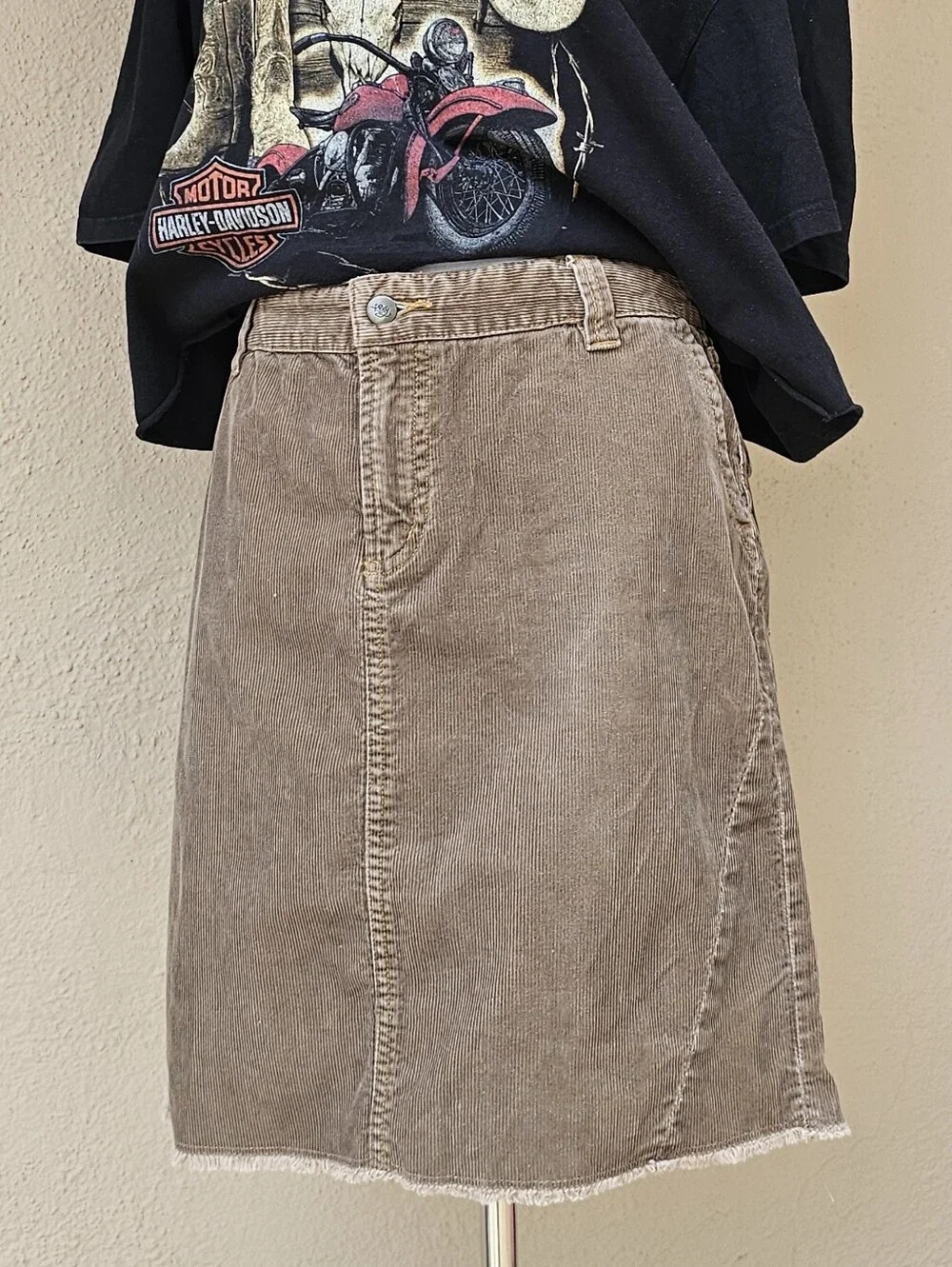Vintage Roxy Corderoy Pencil Skirt 100% Cotton Sz 11